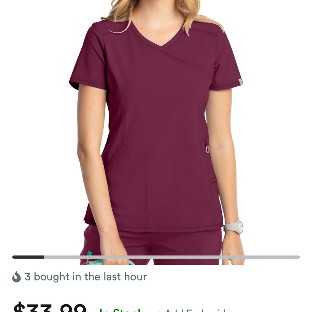 Cherokee Infinity Mock Wrap Top